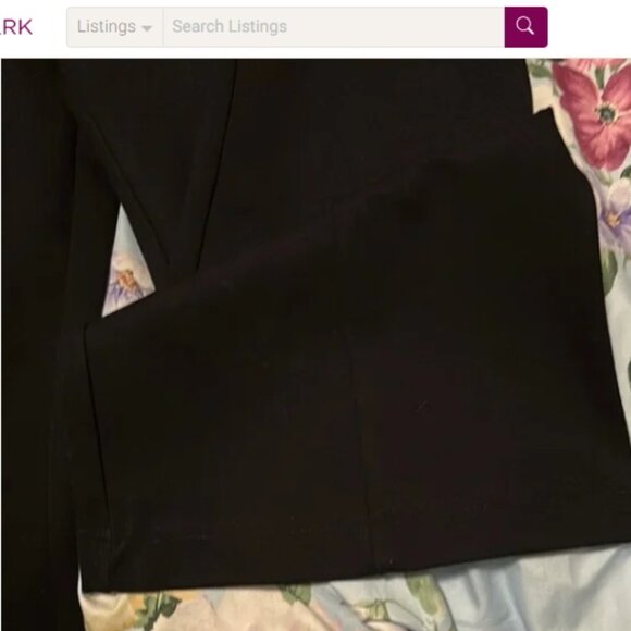 Calvin Klein Black wide-leg Trouser Pants, loose fit elegant XL🆕 📦⌚🏃🏻💨⚡🚚 - Picture 5 of 10